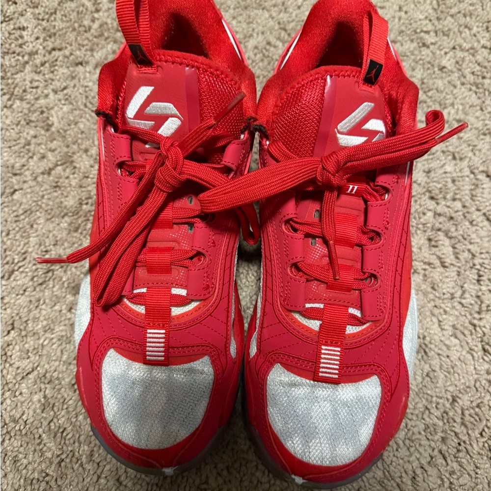 Nike Red and White Sneakers